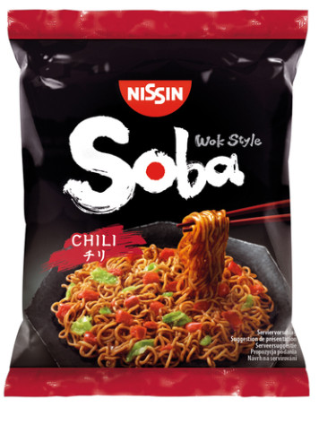 Instant Soba Nudlen Chilli NISSIN 9x110g