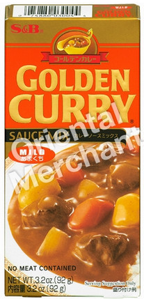 Curryblock mild Golden Curry S&B 24x92g