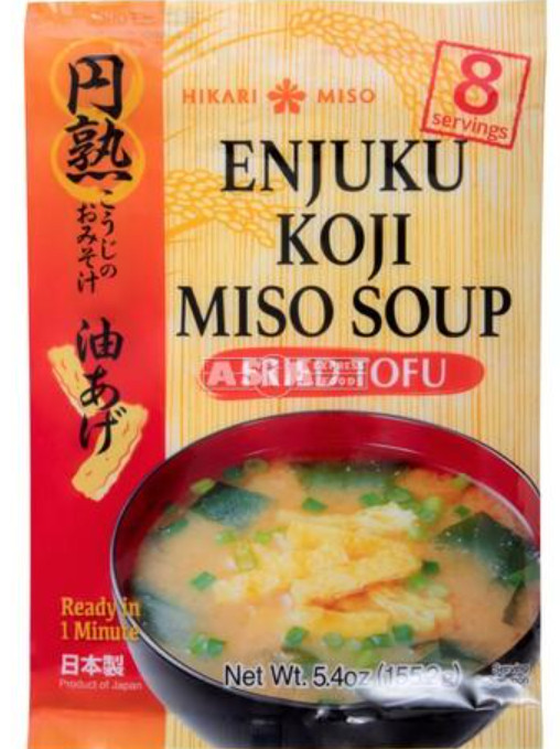 Hikari Miso Enjuki frittierter Tofu Suppenmischung 12x155g