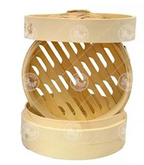 Bambusdämpfer 7"/ 18cm GOLDEN LION 1 Set