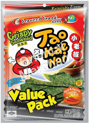 Seetang Snack Crispy scharf TAOKAENOI 24x59g
