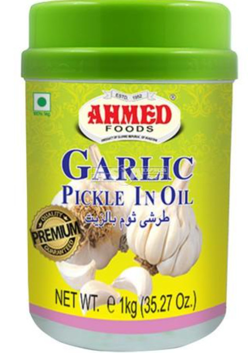 Knoblauch Chilli Pickle in Öl AHMED 6x1kg