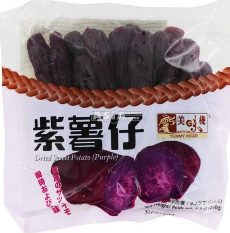 Süßkartoffeln lila getrocknet YUMMY HOUSE 25x260g