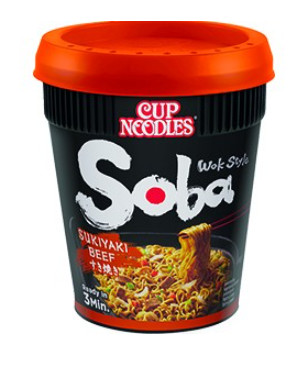 Instant Nudeln Cup *Sukiyaki Beef* Nissin 8x89g