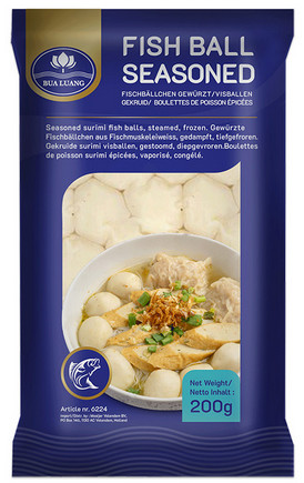 Fischball gewürzt gedampft tiefgekühlt Bua Luang 25x200g