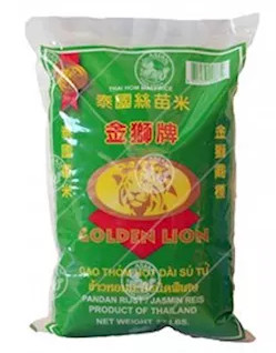 Thai Hom Mali Reis Golden Lion 2x9kg