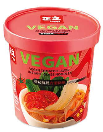 Instant Glasnudeln vegan mit Tomatengeschmack Zhengwen 12x100g