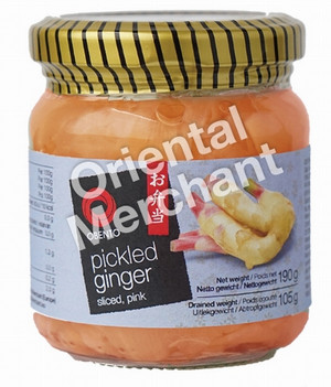 Ingwer in Scheiben eingelegt pink OBENTO 12x190g