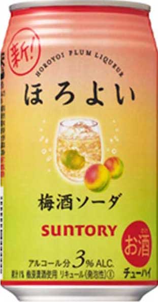 Soda Drink Horoyoi Pflaume Alc. 3% Suntory 24x350ml