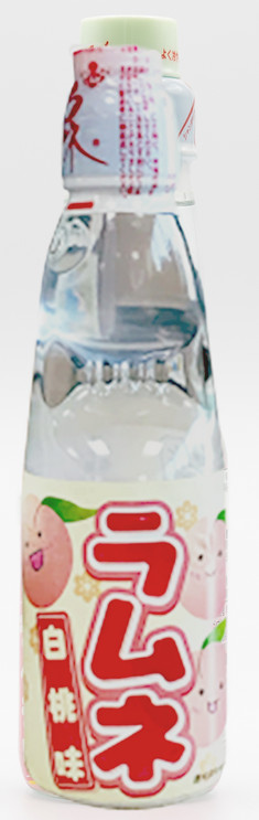 Sodagetränk Ramune White Peach Hatakosen 30x200ml