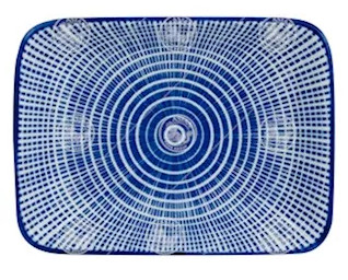 Teller für Sauce 10,5x7,5cm Tokusa blau Emro 1x16Stk.