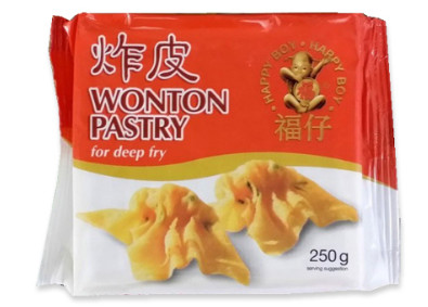Wonton Gebäck Blätter zum fritieren 95x95mm MOOIJER 48x250g