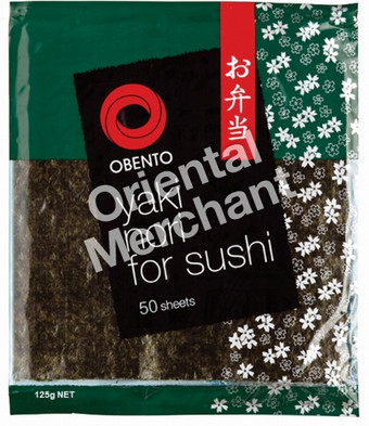 Seetangblätter für Sushi OBENTO 80x125g (50 Blätter)