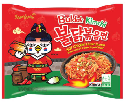 Innudeln Samyang hot chicken Kimchi 8/5x135