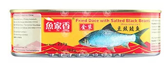 Fisch frittiert eingelegt mit gesalzenen schwarzen Bohnen Yu Jia Xiang 24x227g