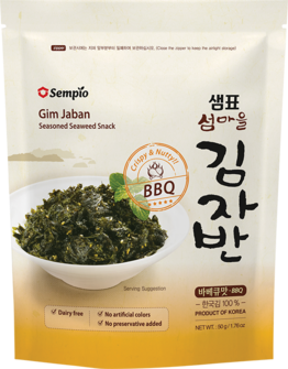 Seetang Snack knusprig BBQ SEMPIO 12x50g