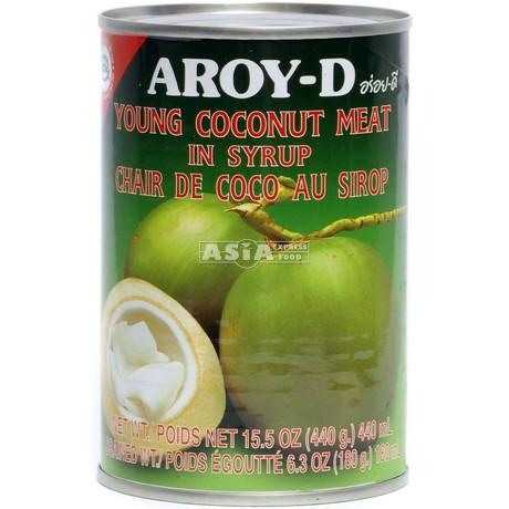 Kokosfruchtfleisch in Sirup 24 x 565g Aroy D
