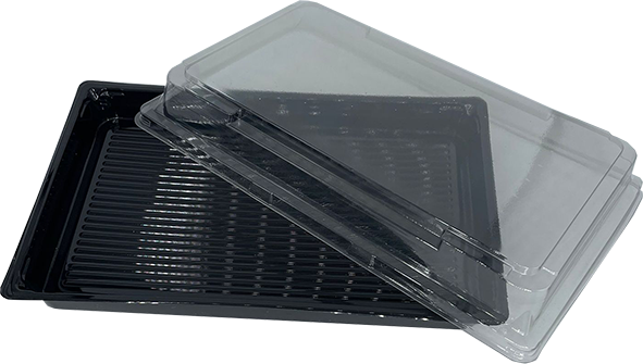 Sushi Schale Kombi schwarz 412, Nr. 16 182x126x17mm 4x100 Stück