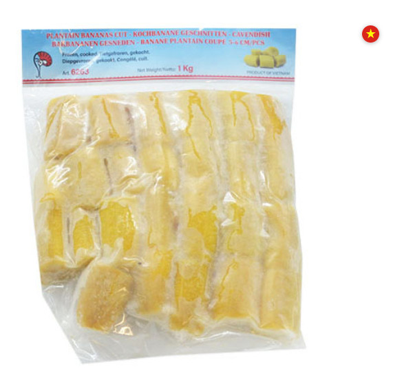 Kochbananen geschnitten, gekocht, tiefgekühlt 10x1kg