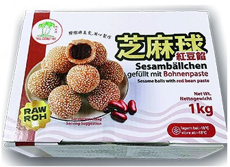 Sesambällchen gefüllt mit roter Bohnenpaste TCT 12x1kg