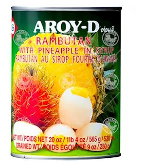 Rambutan & Ananas in Sirup AROY-D 12x565g