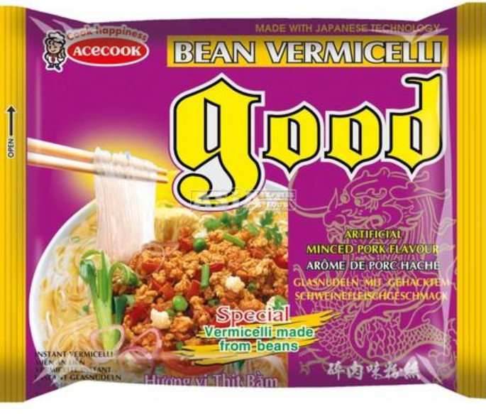 Instantbohnennudeln Schweinehack GD ACECOOK 48x57g