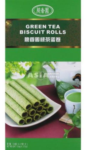 Keksröllchen Grüner Tee Crispy Fragrance Garden 24x124g