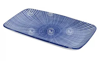 Teller für Sushi 22,2x12,4cm Tokusa blau Emro 1x6Stk.