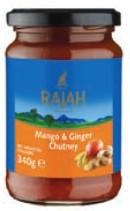 Mango Ingwer Chutney Rajah 6x340g