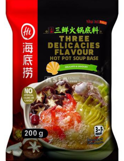 Hot Pot Würze 3 Köstlichkeiten HAIDILAO 34x200g