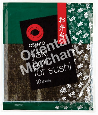 Seetangblätter für Sushi OBENTO 40x25g (10 Blätter)