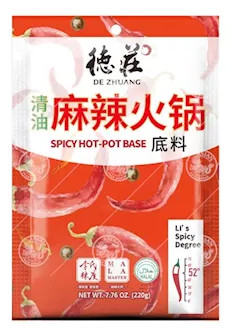 Hot Pot Suppenmischung scharf 52 Grad De Zhuang 16x220g