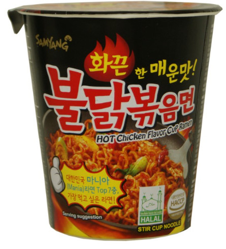 Innudeln Huhn scharf Cup SAMYANG 6x70g