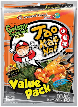 Seetang Snack Crispy Tom Yum Goong TAOKAENOI 24x59g