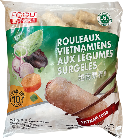 Frühlingsrollen vegetarisch LICHENG 7x1,8kg (50 Stück)