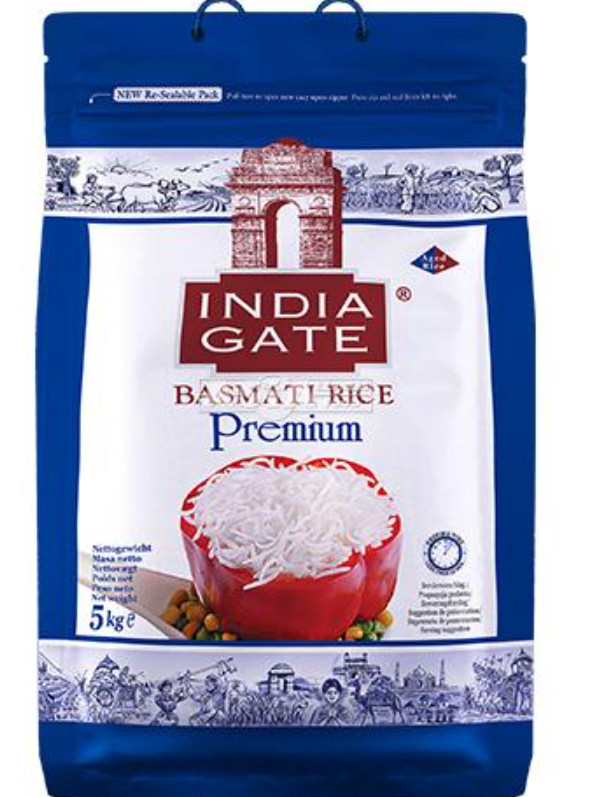 Basmati Reis Premium INDIA GATE 8x1kg