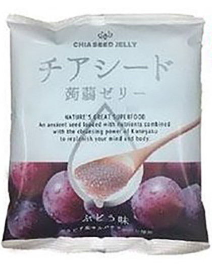 Jelly Snack Traube mit Chiasamen Wakashou 12x165g