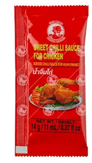 Sweet Chilli Sauce Sachets COCK 8x45x14