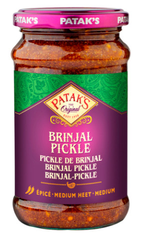 Auberginen eingelegt mittelscharf Brinjal PATAKS 6x312g