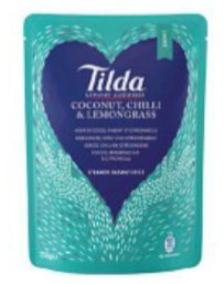 Basmatireis gedämft Kokosnuss, Chilli & Zitronengras Tilda 6x250g