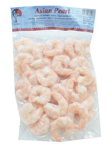 Tiger Garnele Weiss gekocht geschält & entdarmt 26/30 MOOIJER 20x500g