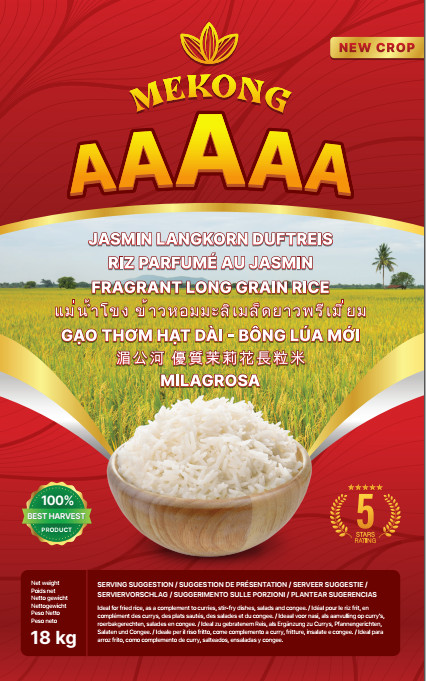 Reis Langkornreis Jasmin rot MEKONG 18kg 2025