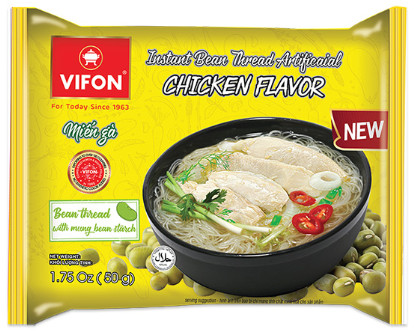 Instant Fadennudeln aus Mungobohnen mit Hähnchengeschmack Vifon 12x50g Instant Fadennudeln aus Mungobohnen mit Hähnchengeschmack Vifon 12x50g