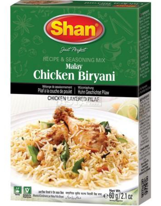 Gewürzmischung Huhn Biryani Malay SHAN 48x60g