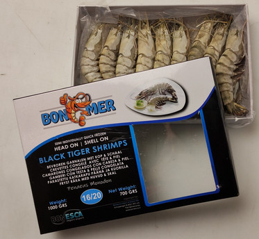 Garnelen 16-20 mit Kopf mit Schale Black Tiger 10x1kg