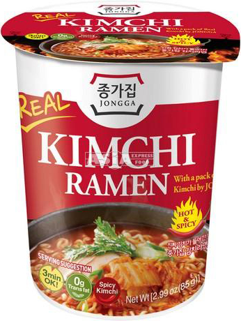 Innudeln Kimchi Cup Jongga 12x85g