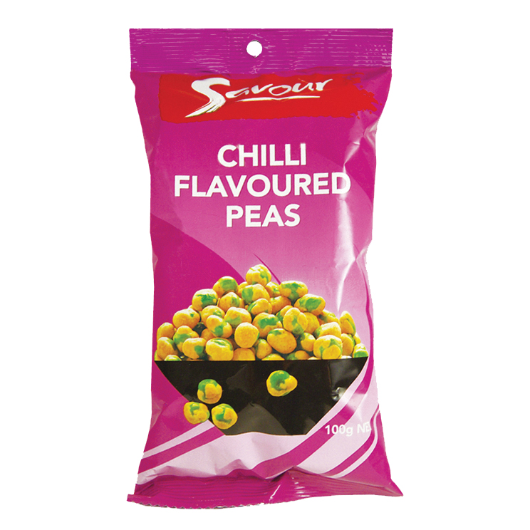 Chilli Erbsen Snack Savour 72 x 100g