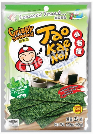 Seetang Snack Crispy original TAOKAENOI 24x32g