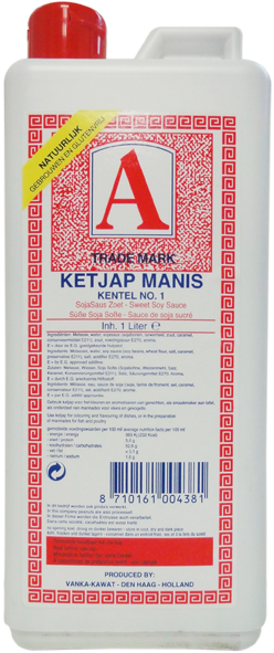 Sojasauce süß Ketjap Manis A 6x1L