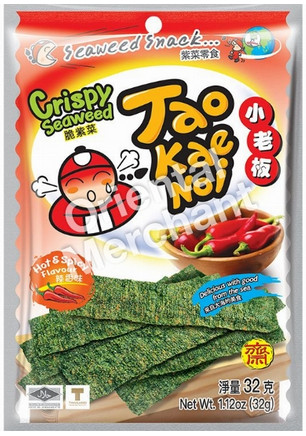 Seetang Snack Crispy scharf TAOKAENOI 24x32g
